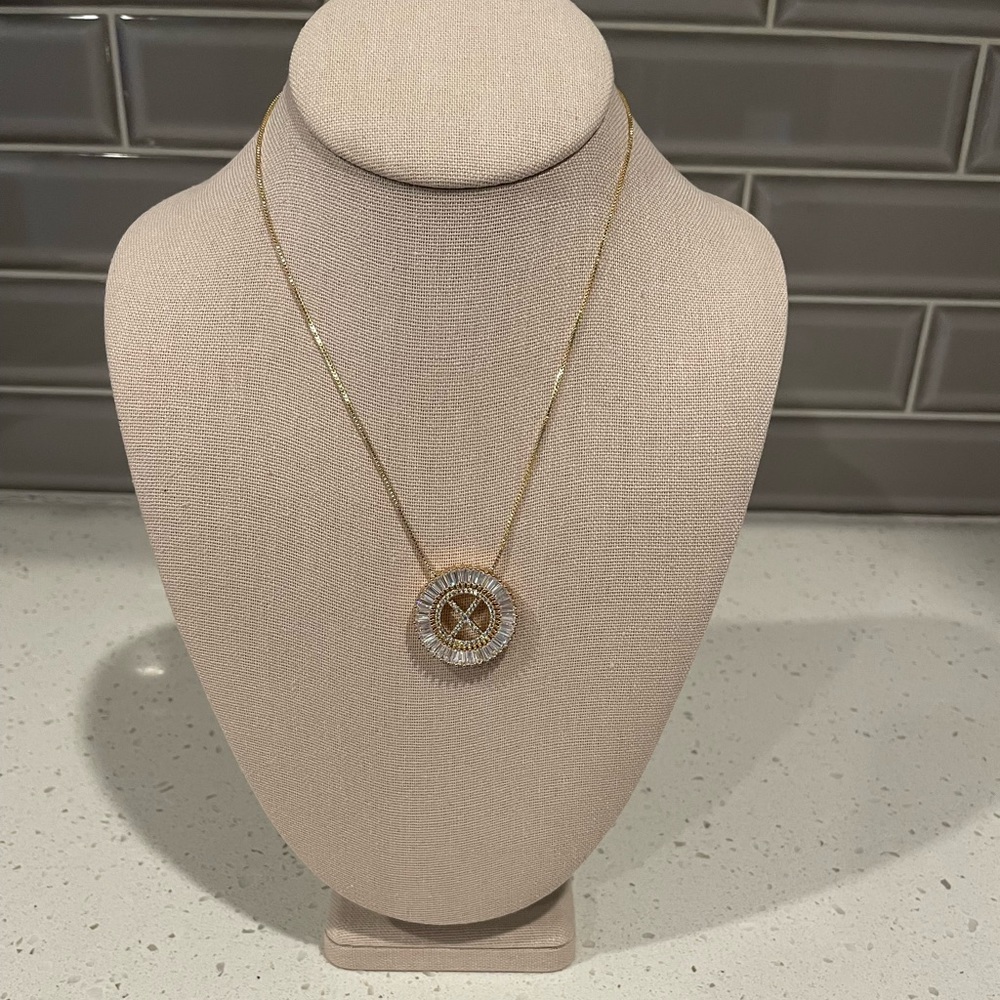 X Letter Necklace